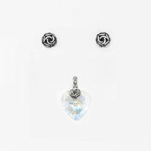 Cargar imagen en el visor de la galería, Juego Corazón con Rosa de Pasión